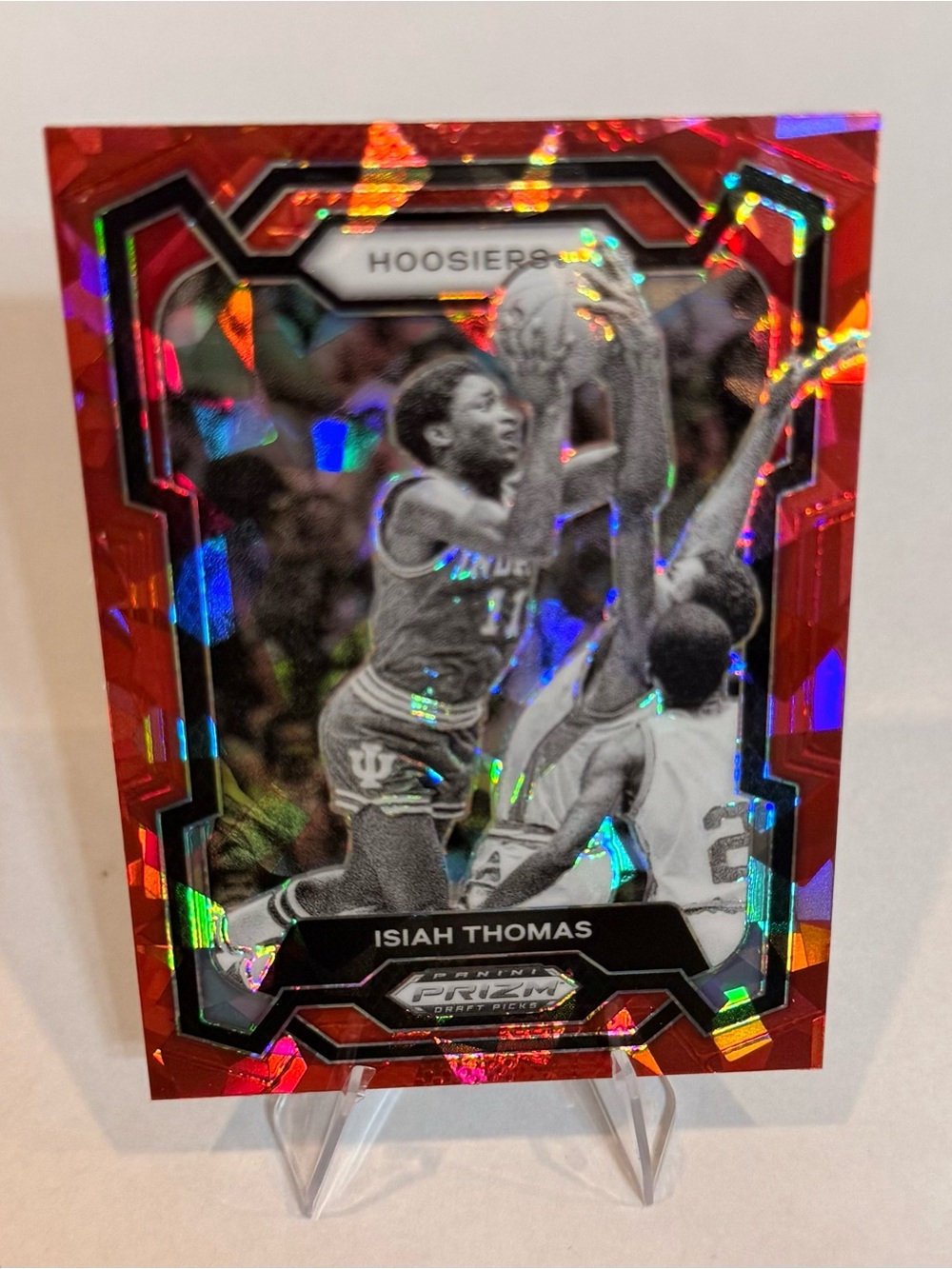 2024-25 Panini Prizm Red Draft Pick Holo# 11 Isiah  Thomas Hoosiers Basketball